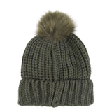 Barbour Womens Saltburn Beanie Hat Olive