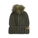 Barbour Womens Saltburn Beanie Hat Olive
