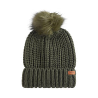 Barbour Womens Saltburn Beanie Hat Olive