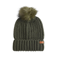 Barbour Womens Saltburn Beanie Hat Olive