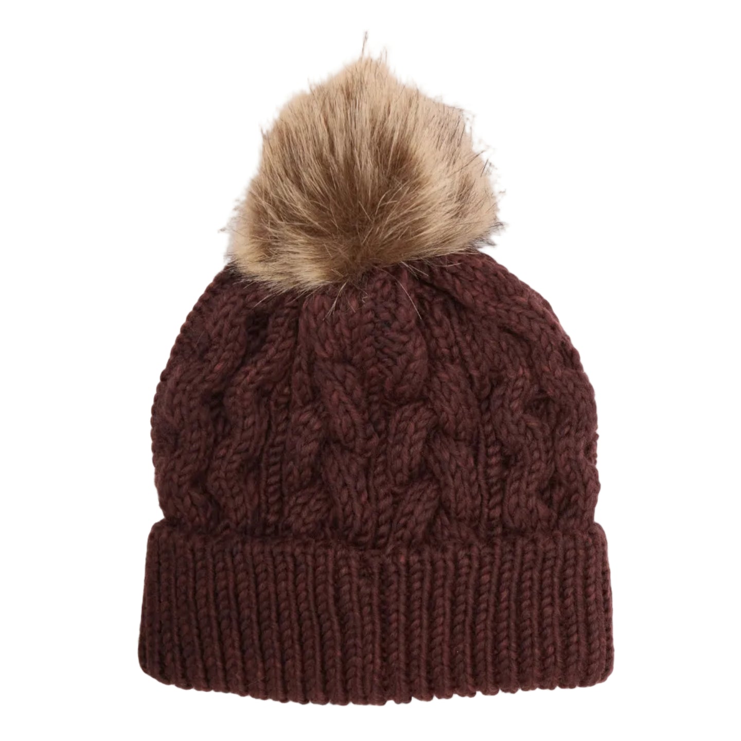 Barbour Womens Beanie Hat Penshaw Fig