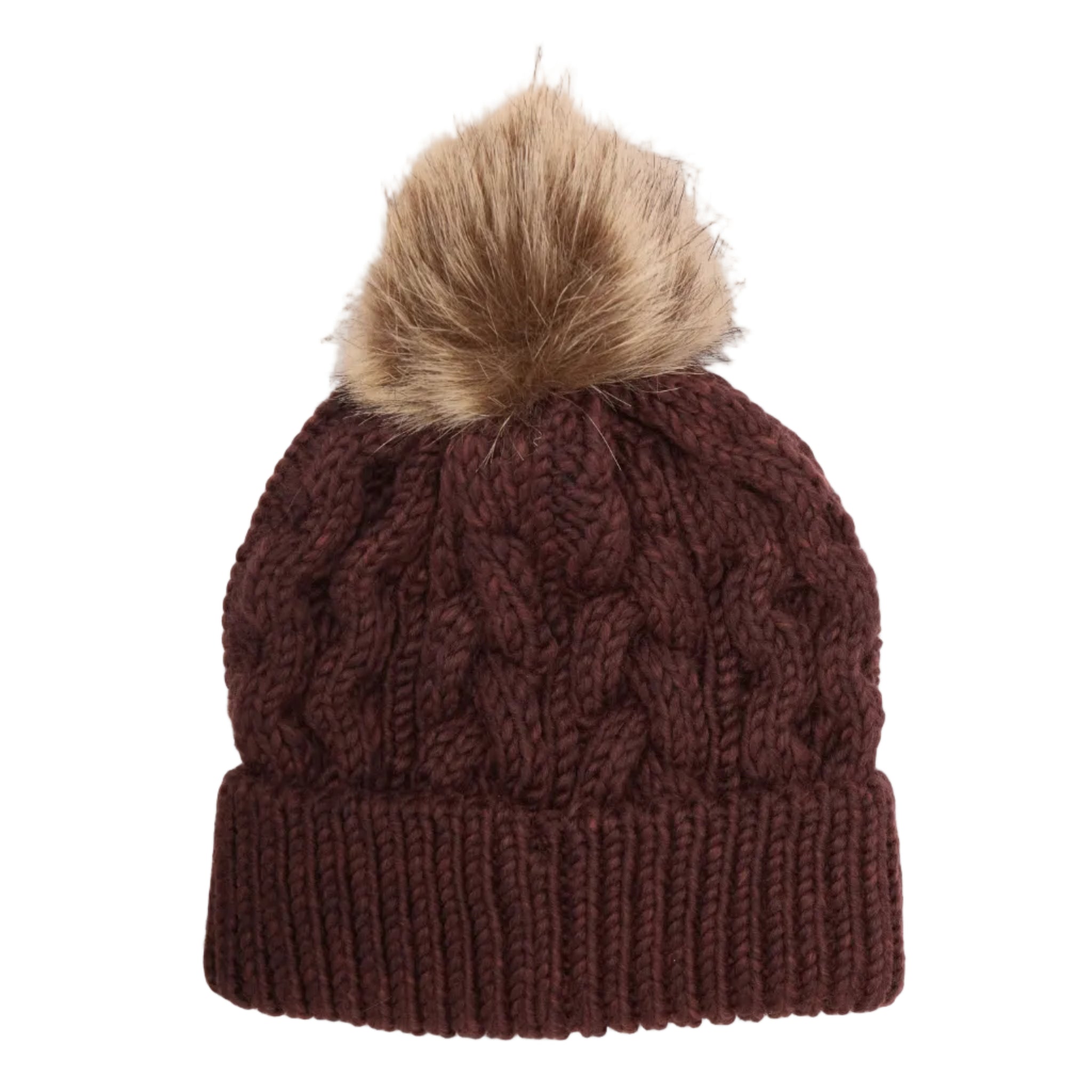 Barbour Womens Beanie Hat Penshaw Fig