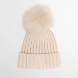 Barbour International Womens Hat Conway Knitted Beanie Moonbeam