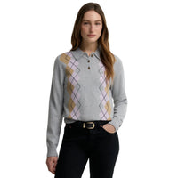Barbour Womens Jumper Fawne Knitted Grey Multi