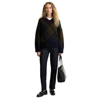 Barbour Womens Sweater Shae Knitted Shadow Classic Tartan