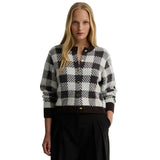Barbour International Womens Cardigan Halina Knitted Truffle Multi