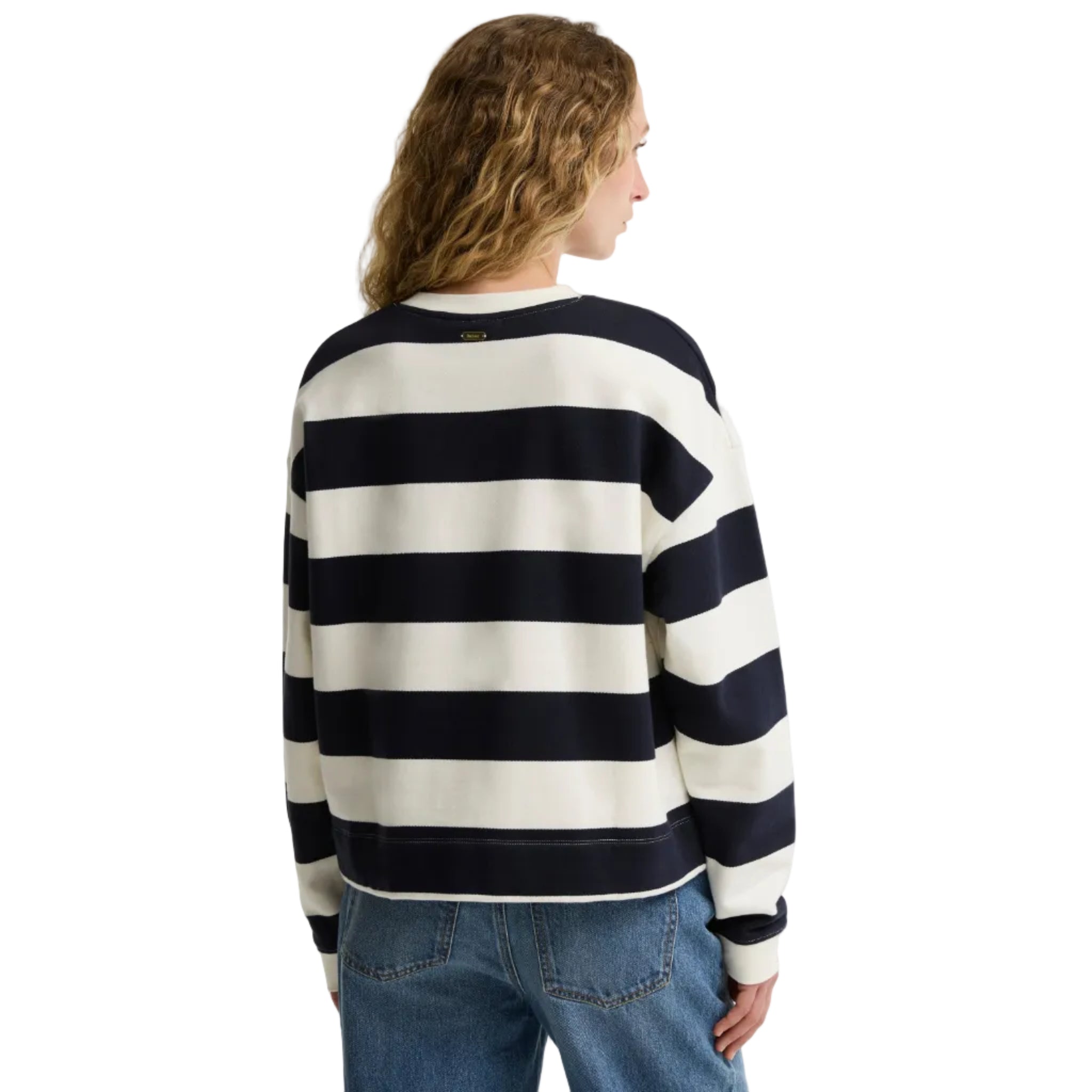 Barbour Womens Sweatshirt Eva Cloud/Dark Navy
