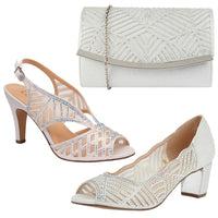 Lotus Womens Shoe Immy Ice/Diamante - Donaghys