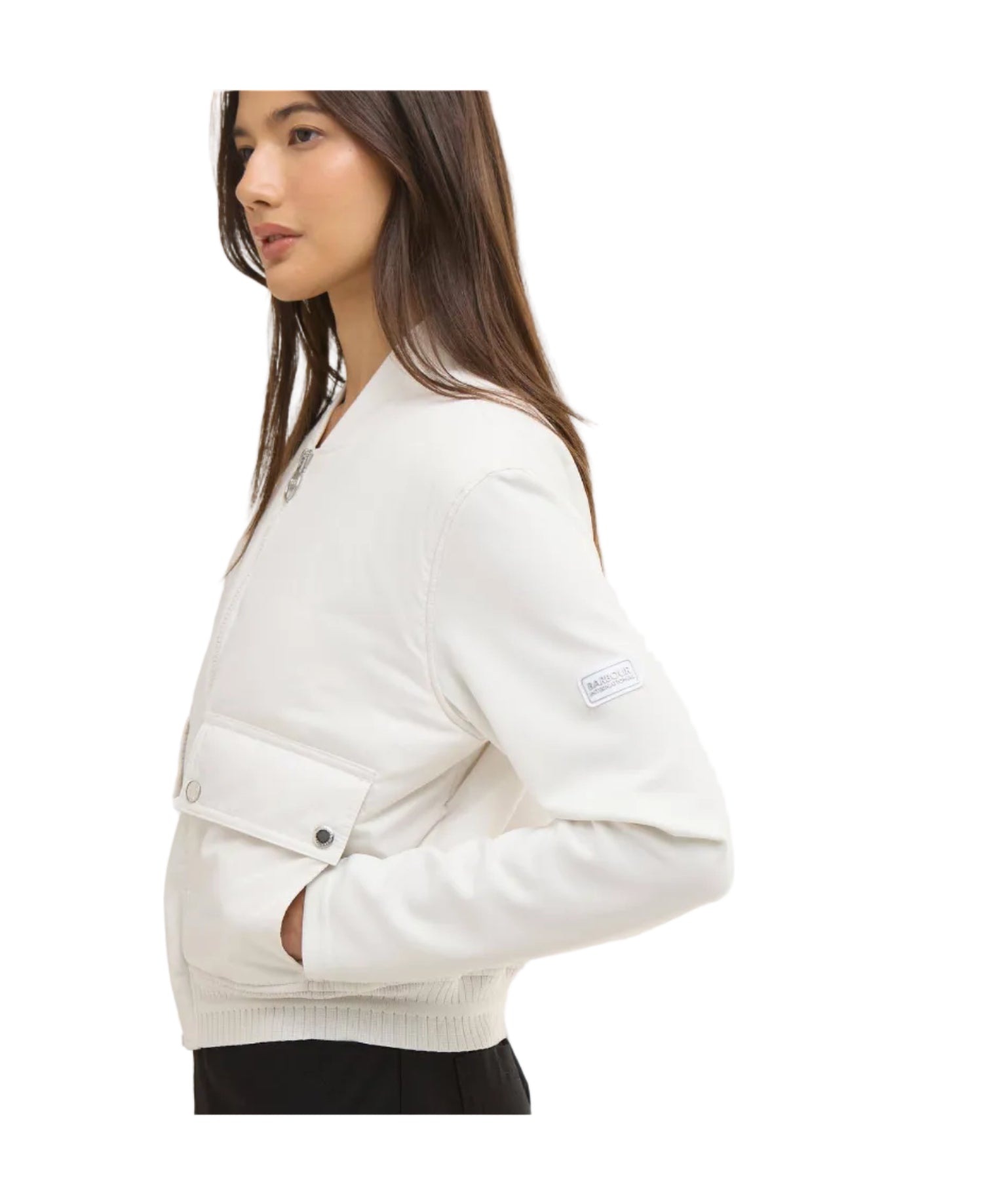 Barbour International women's grey jacket with zip