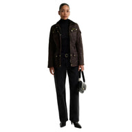Barbour International Womens Jacket Polarquilt Quilted Truffle