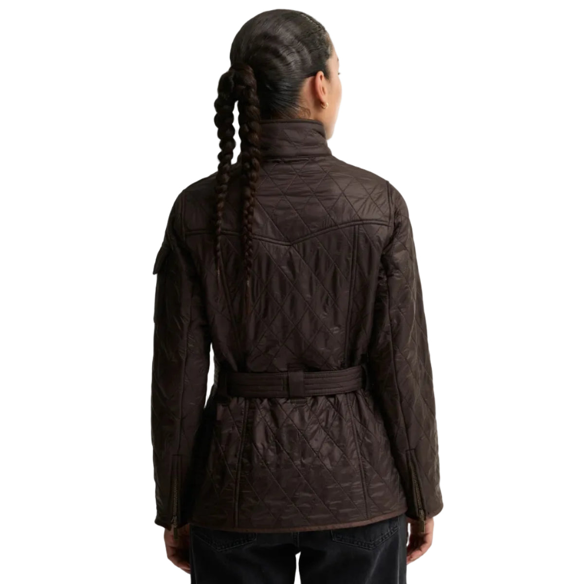 Barbour International Womens Jacket Polarquilt Quilted Truffle