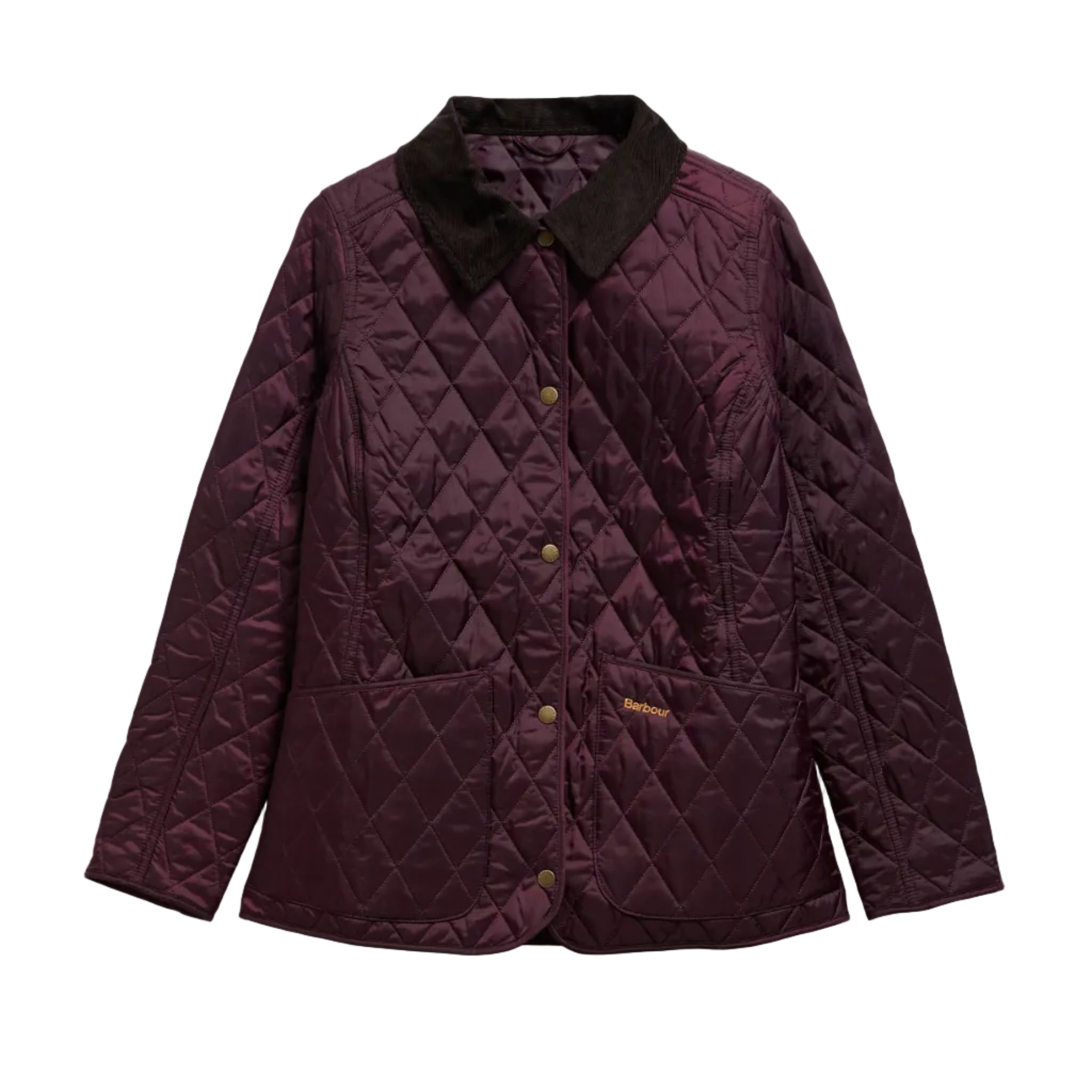 Barbour Womens Jacket Annandale Quilted Black Cherry