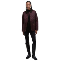 Barbour Womens Jacket Annandale Quilted Black Cherry