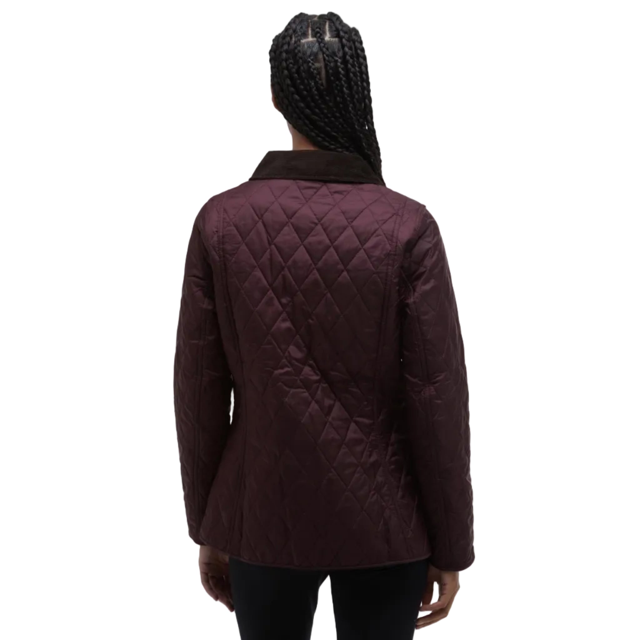 Barbour Womens Jacket Annandale Quilted Black Cherry