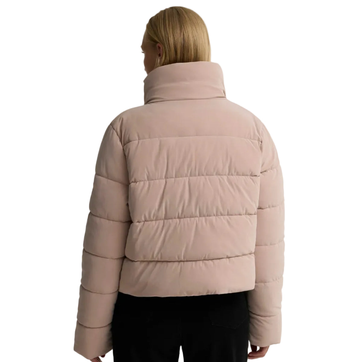 Barbour International Halina women's nutmeg faux velvet puffer jacket