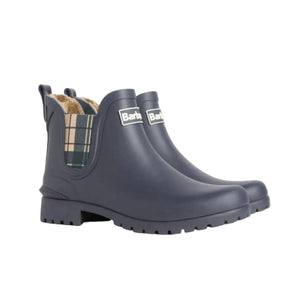 Barbour Womens Boot Kirkton Ankle Wellingtons Navy/Birchwood