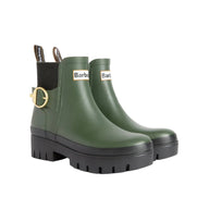 Barbour Womens Boot Hepburn Ankle Wellingtons Olive/Black