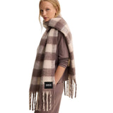 Barbour International Branton women's truffle gingham scarf