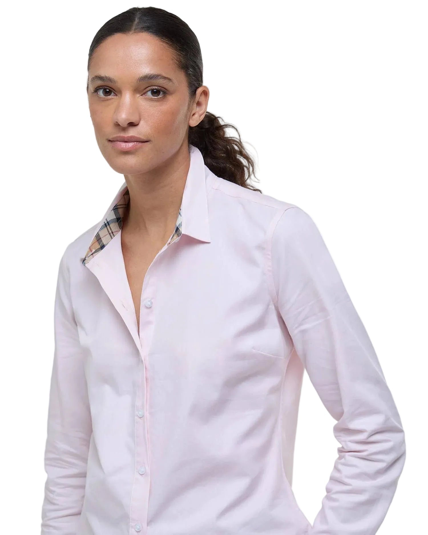 Barbour Womens Shirt Derwent Pink/Hessian