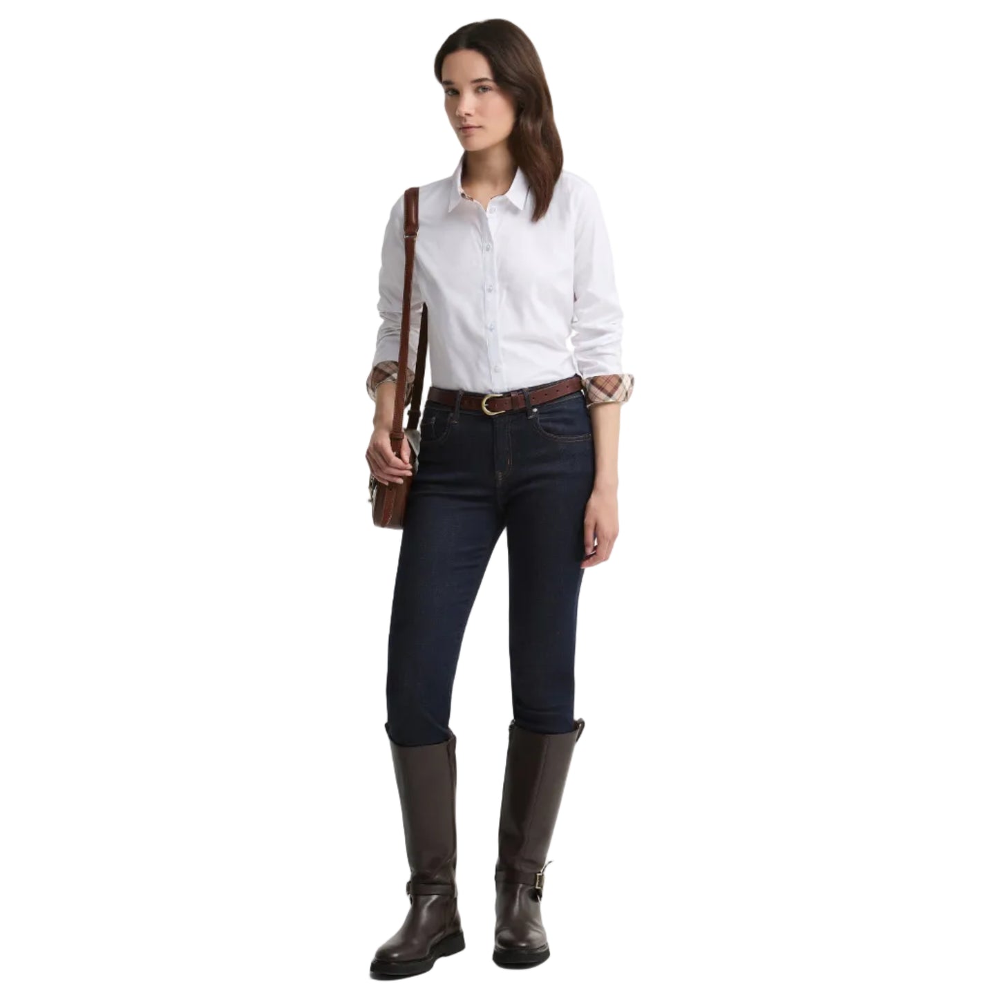 Barbour Womens Shirt Derwent White/Light Muted Tartan