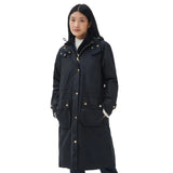 Barbour Womens Wax Jacket Long Cannich Black/Black