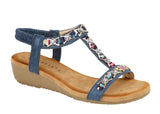 Cipriata Womens Lia Sandal Blue