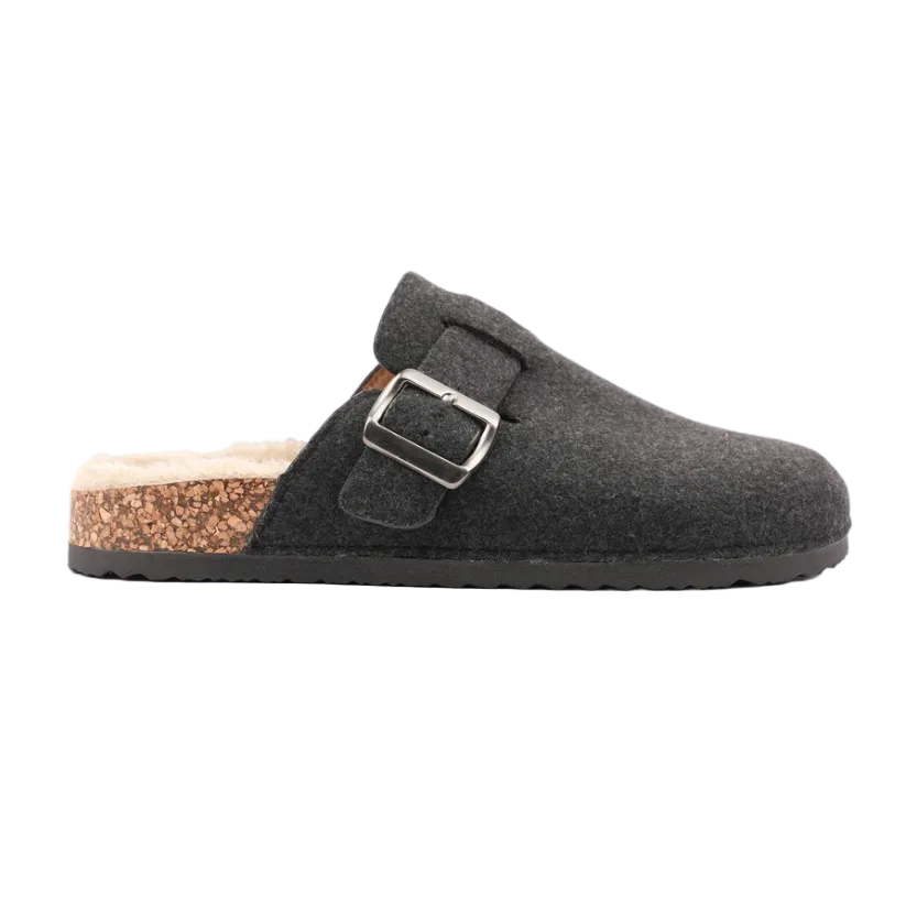 Lazy Dogz Mens Slipper Palmer Dark Grey