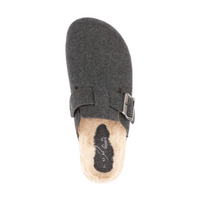 Lazy Dogz Mens Slipper Palmer Dark Grey