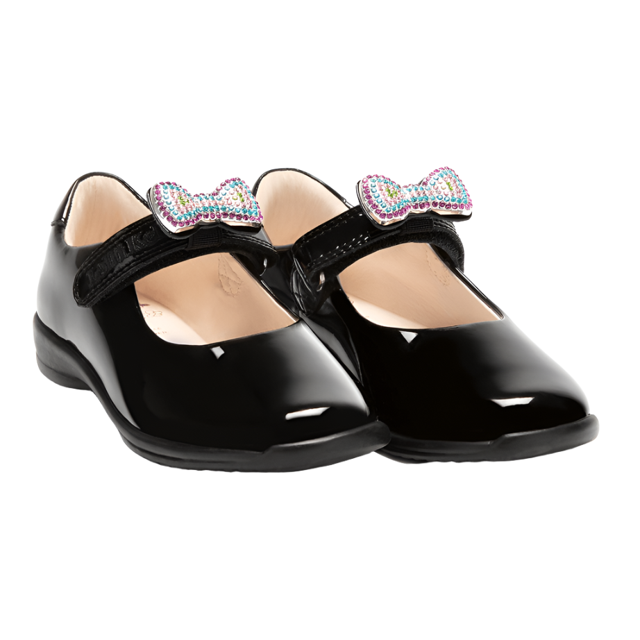 Lelli Kelly Girls School Shoe Erin 2 Black Patent Donaghys