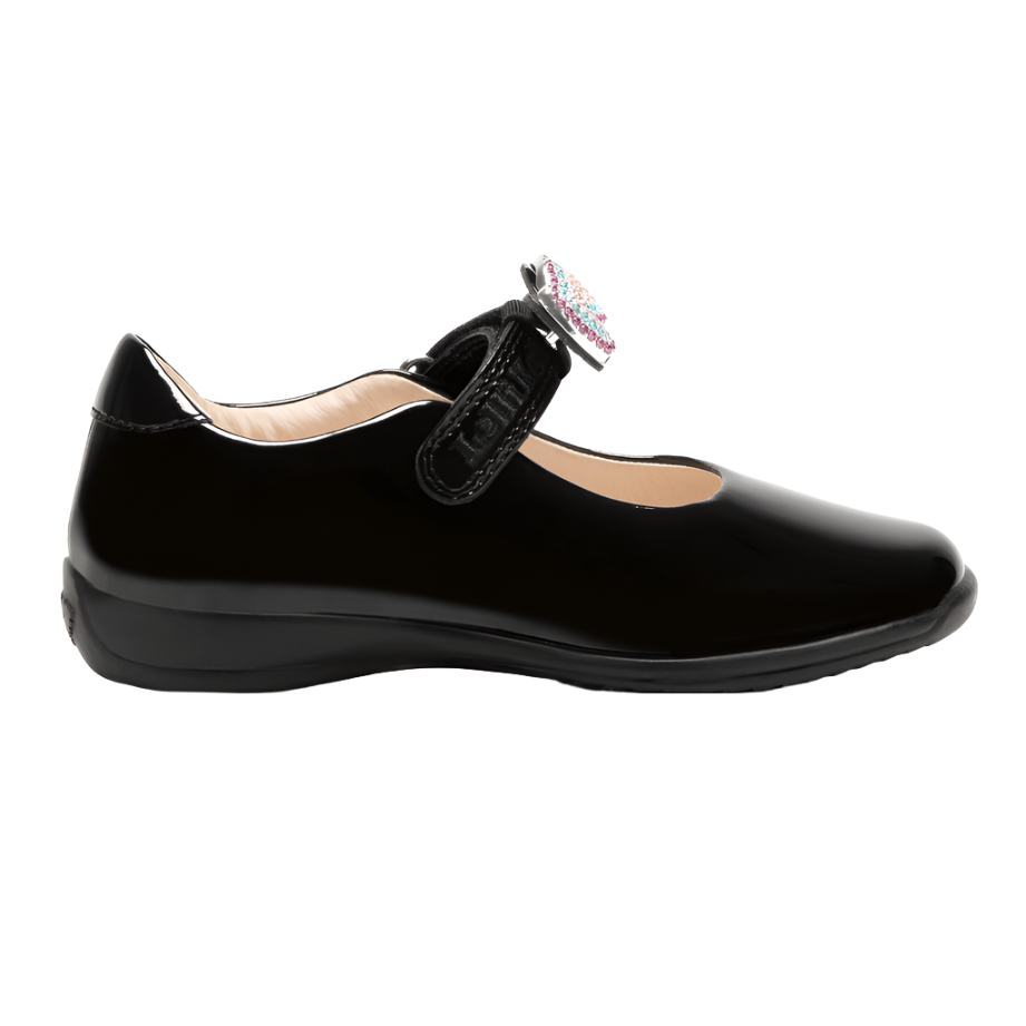Lelli Kelly Girls School Shoe Erin 2 Black Patent Donaghys