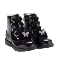 Lelli Kelly Girls Boot Fior Di Fiocco Nero