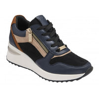 Lotus Womens Trainer Moore Navy/Tan