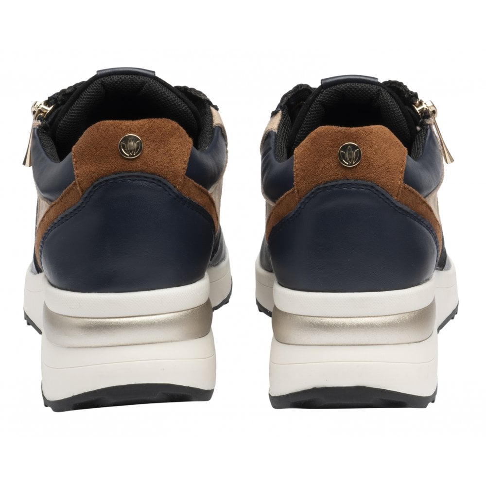 Lotus Womens Trainer Moore Navy/Tan