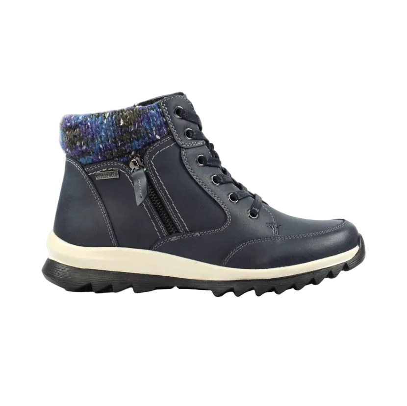 Lunar Buttermere women's navy fleece-lined boot