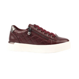 Lunar Xenon women's burgundy quilted panel trainers