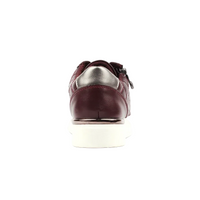 Lunar Xenon women's burgundy quilted panel trainers