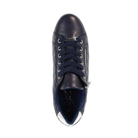 Lunar Xenon women's navy quilted panel trainers