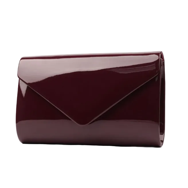 Lunar women's Elegance Blaze Clutch Bag Burgundy