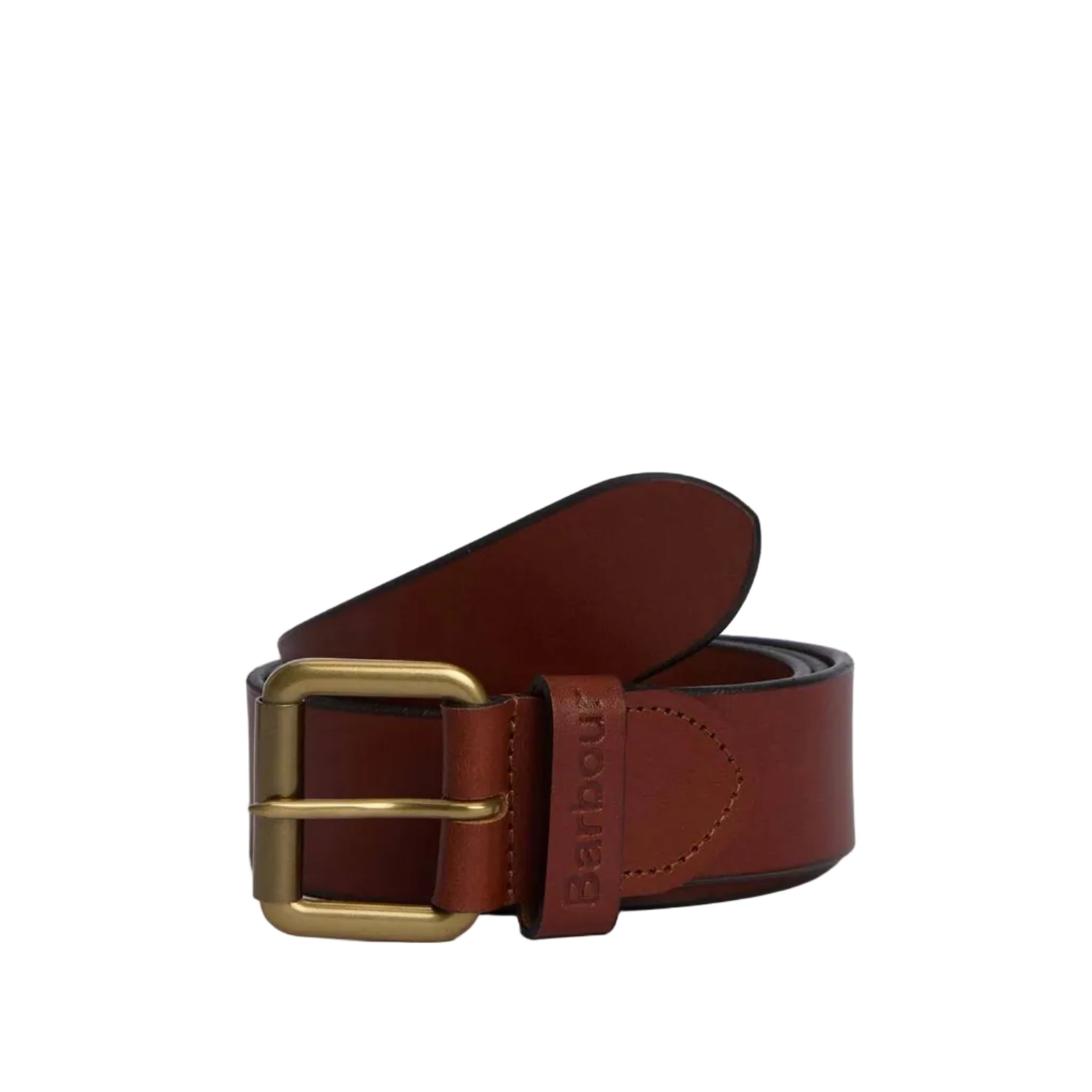 Barbour Mens Belt Allanton Leather Natural Tan