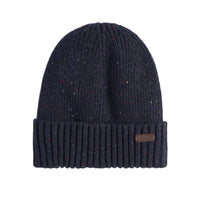 Barbour Mens Beanie/Scarf Carlton Fleck Gift Set Navy