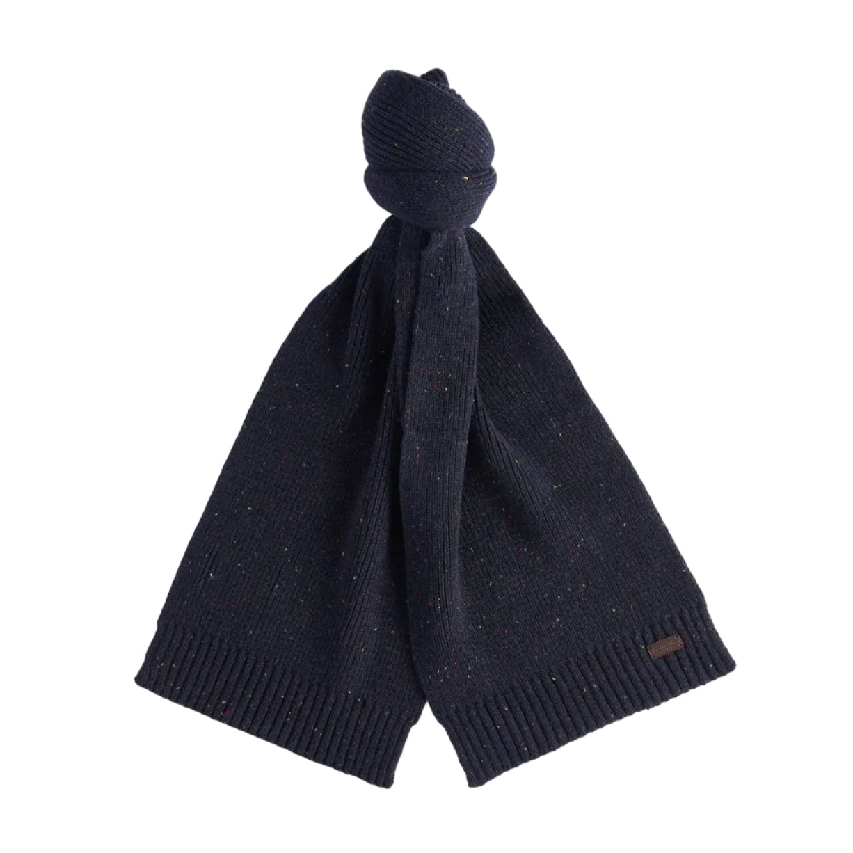 Barbour Mens Beanie/Scarf Carlton Fleck Gift Set Navy
