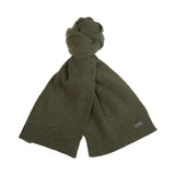 Barbour Mens Beanie/Scarf Carlton Fleck Gift Set Olive