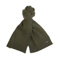 Barbour Mens Beanie/Scarf Carlton Fleck Gift Set Olive
