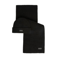 Barbour International Mens Beanie/Scarf Sweeper Legacy Gift Set Black
