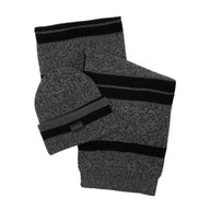 Barbour International Mens Beanie/Scarf Boston Gift Set Black/Grey