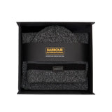 Barbour International Mens Beanie/Scarf Boston Gift Set Black/Grey