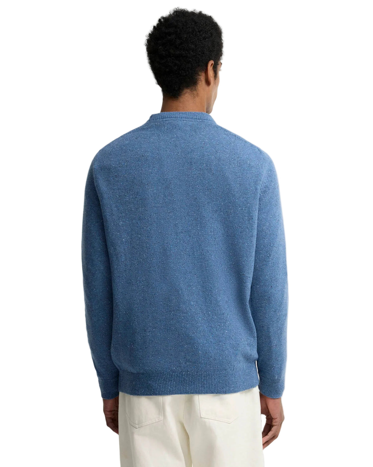 Barbour Mens Essential Tisbury Crew Neck Sweater Tarn Blue