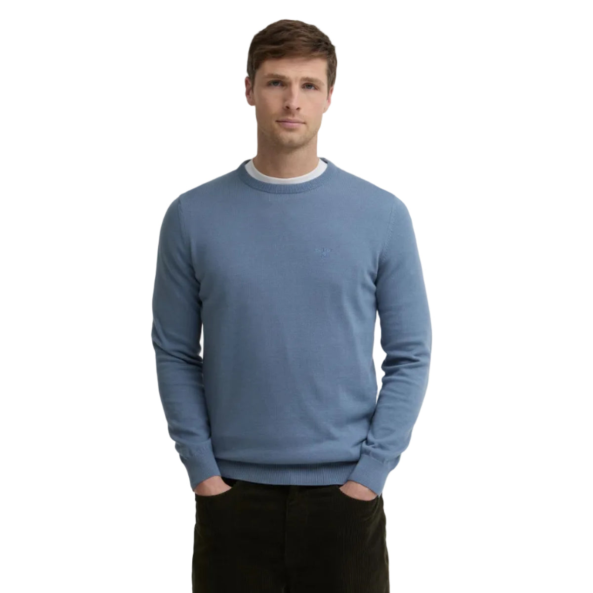 Barbour men's blue cotton jumper