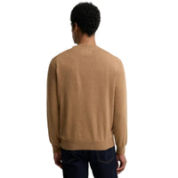 Barbour Mens Sweater Pima Cotton Crewneck Sandstone