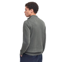 Barbour Mens Half Zip Cotton Olive Marl